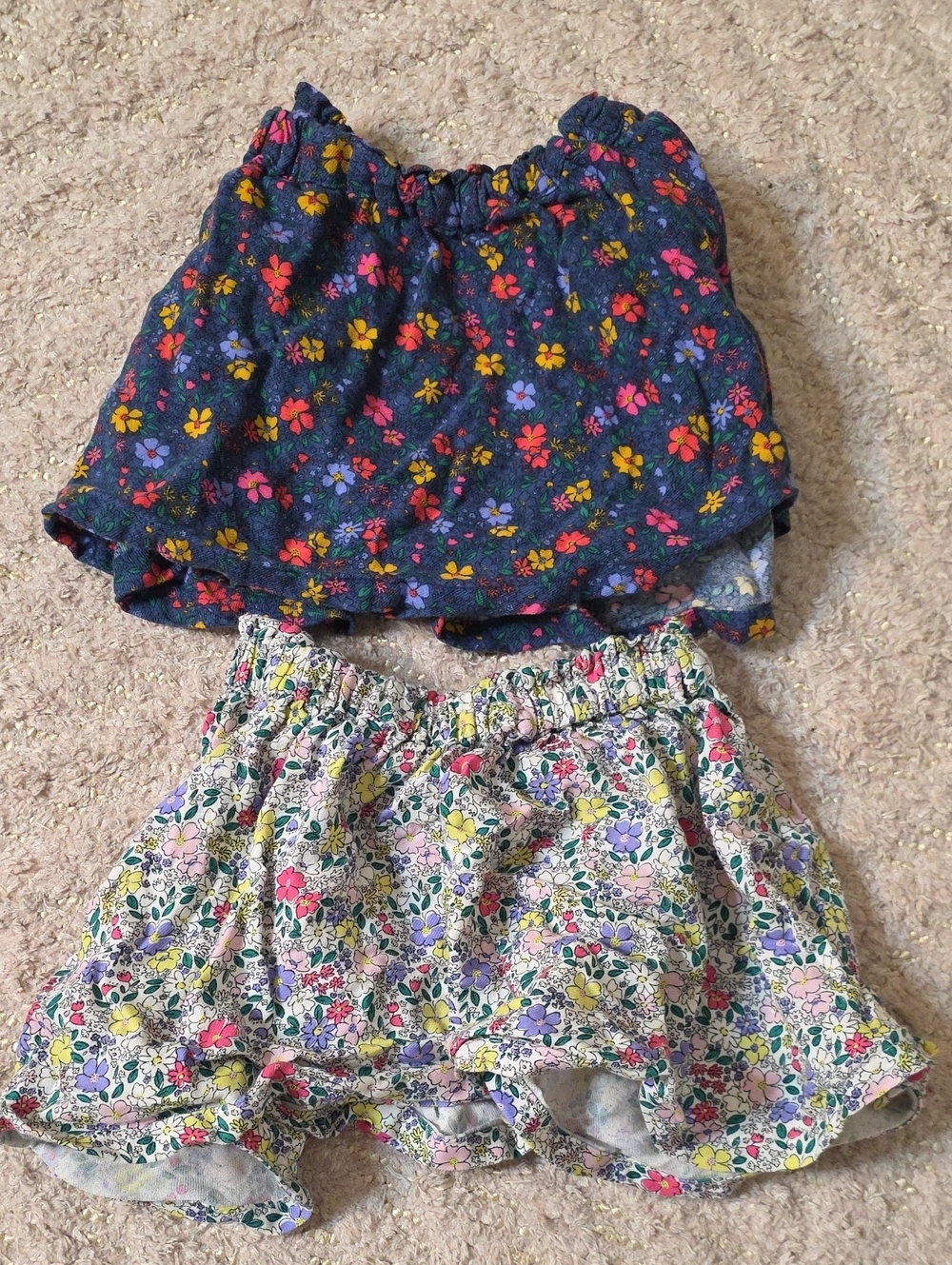 Old Navy Floral Skirt Set in Navy and Cream
